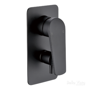 Celsior Wall Mixer with Diverter Black