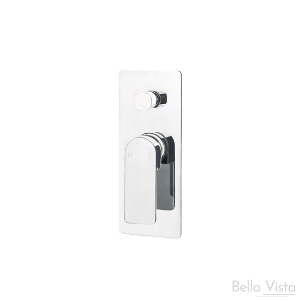 Flores Wall Mixer with Diverter Chrome