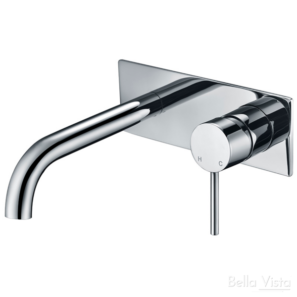 Hali Wall Mixer with Spout Chrome