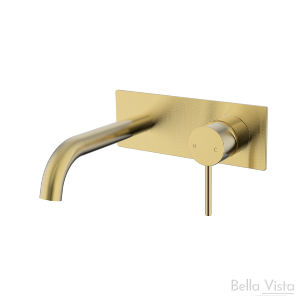 Hali Wall Mixer with Spout Gold